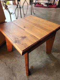 Rustic Wood Side Table