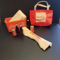 Vintage Coca Cola products for Barbie 1980s 