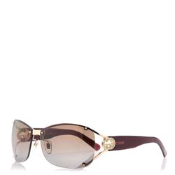 NEW Gucci 2820/F/S Sunglasses Size 62-12-120 Shiny Gold Brown