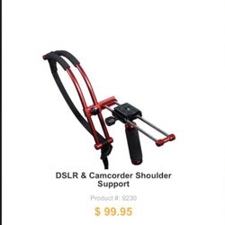 PROFESSIONAL PHOTO VIDEO DSLR SHOULDER SUPPORT