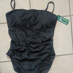 New Womens Size Large Black Swimwear