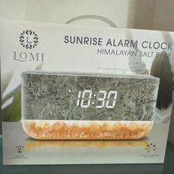 Lomi Sunrise Alarm Clock w/Himalayan Salt Base (LOMD1082) 