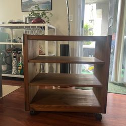 Wood Shelving With Wheels