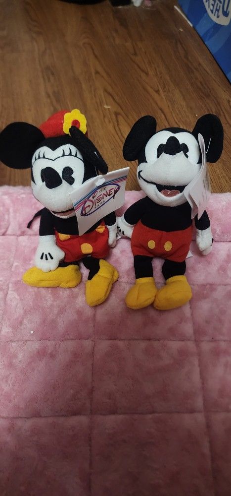 1930s Mickey And Minnie Disney Beanie Babie