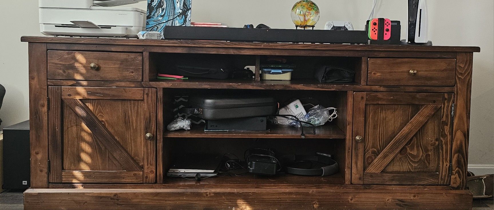 Solid Reclaimed Barnwood Entertainment Center