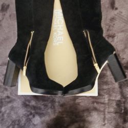 Michael Kors Black Suede Platforms