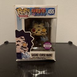 Sasuke Curse Mark Funko Pop #455 Naruto Shippuden Fall Convention Exclusive Vaulted 