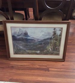 Cowboys and mountain picture