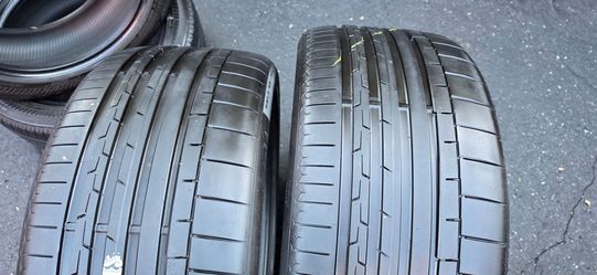 2 tires 285/35r22 continental sportcontact6 dot 2025