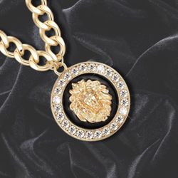 Lion Head Chain And Charm 