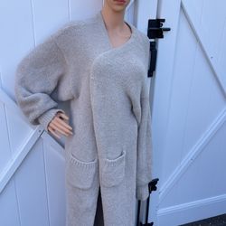 Cozy Comfort Longline Cardigan - Lounge Knit Sweater Duster