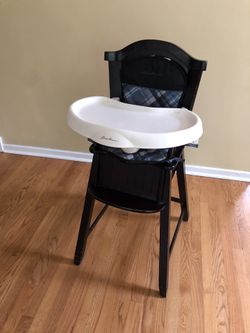 Eddie bauer high chair dark wood cheap