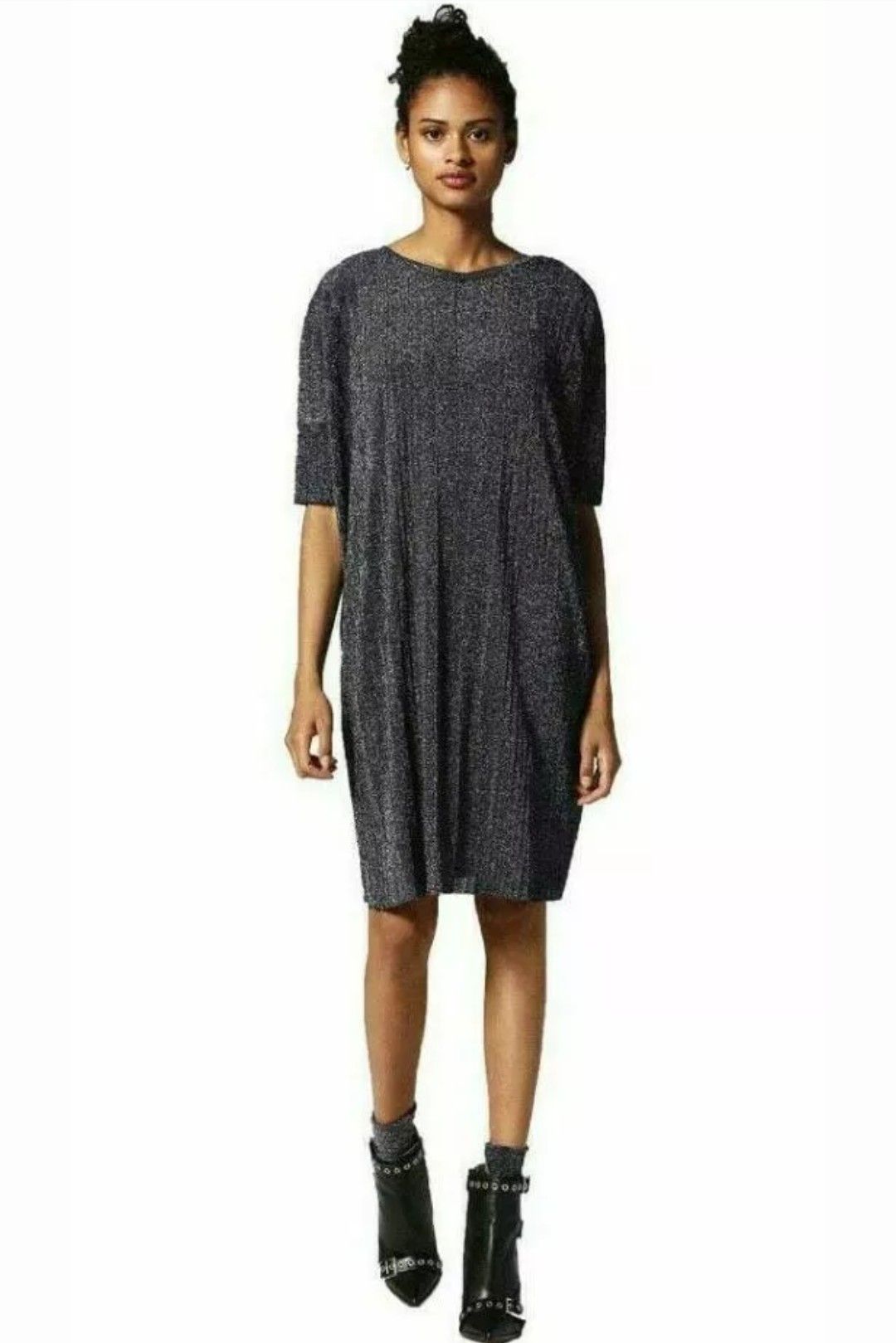 NWT Diesel dress, blue/silver. Made in Italy.