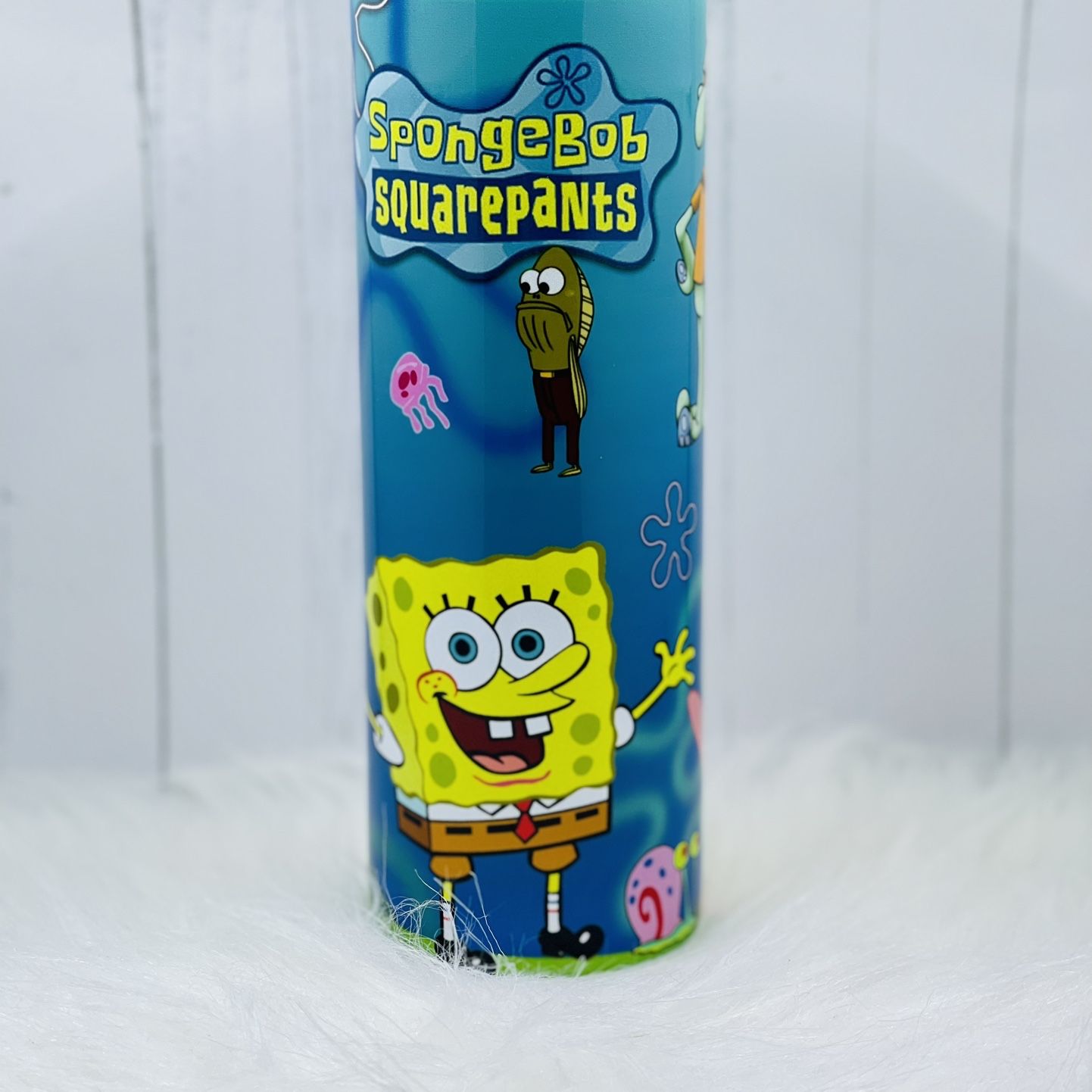 Universal Studios 2013 SpongeBob Squarepants Water Sipper Tumbler Bottle  Molded