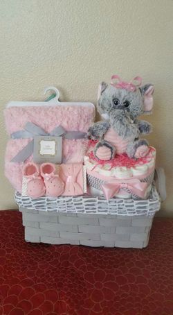 Diaper cake gift baskets