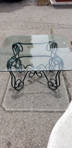 Glass Top Table