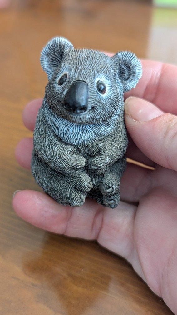 Vintage Collectible Don James signed 2" koala figurine In Excellent Condition
