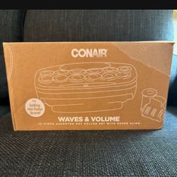 Conair 1 1/2-Inch Ceramic Hot Rollers—Super Clips Included—Creates Big, Vibrant Curls