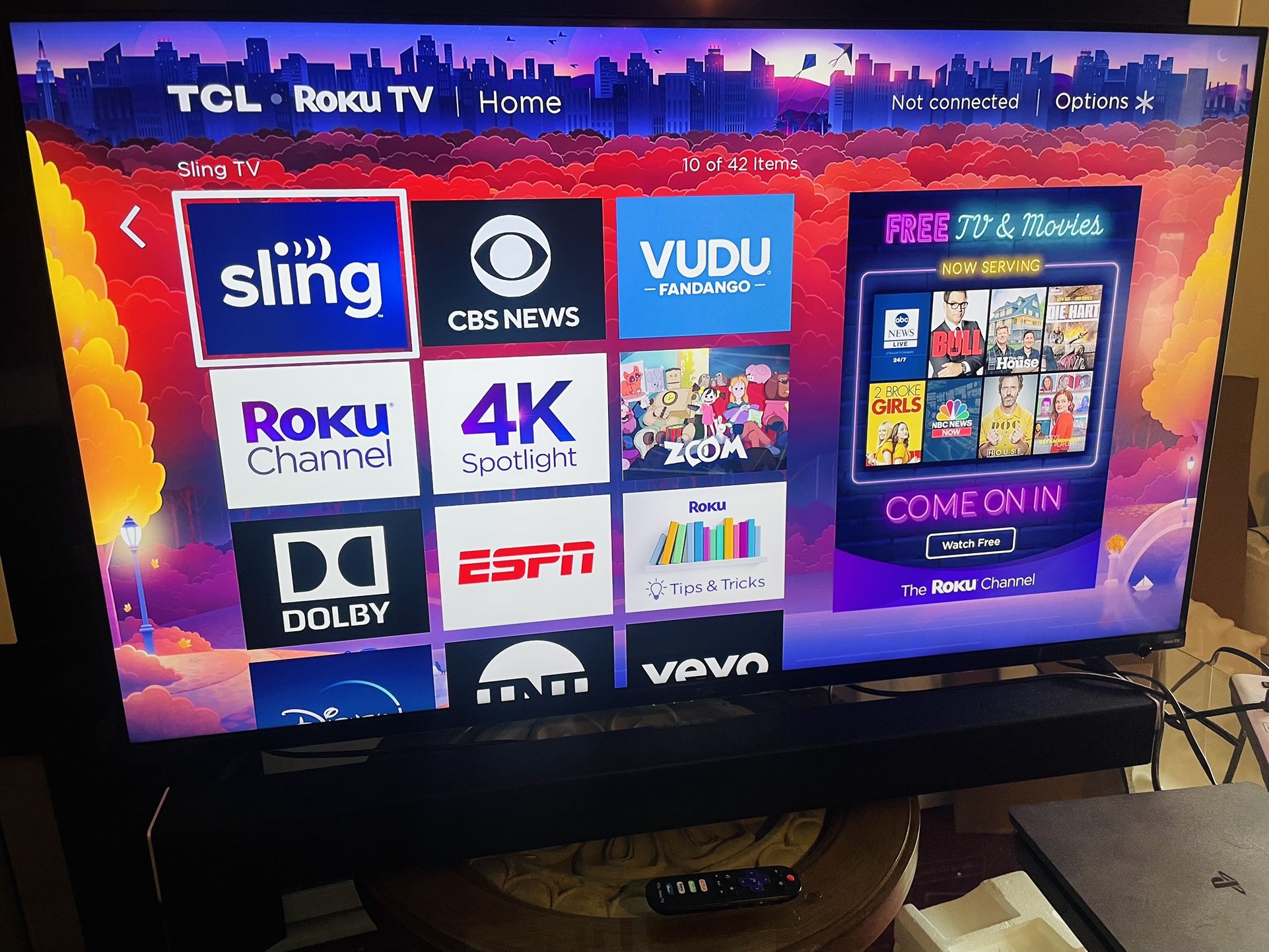 SUPER NICE! TCL 55 INCH CLASS 5-SERIES 4K UHD DOLBY VISION HDR ROKU SMART TV - 55S525! ALSO HAVE 50”