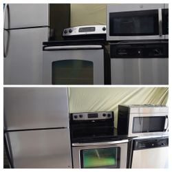 Stainless steel kitchen appliance 4 piece