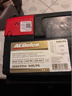 Ac delco battery