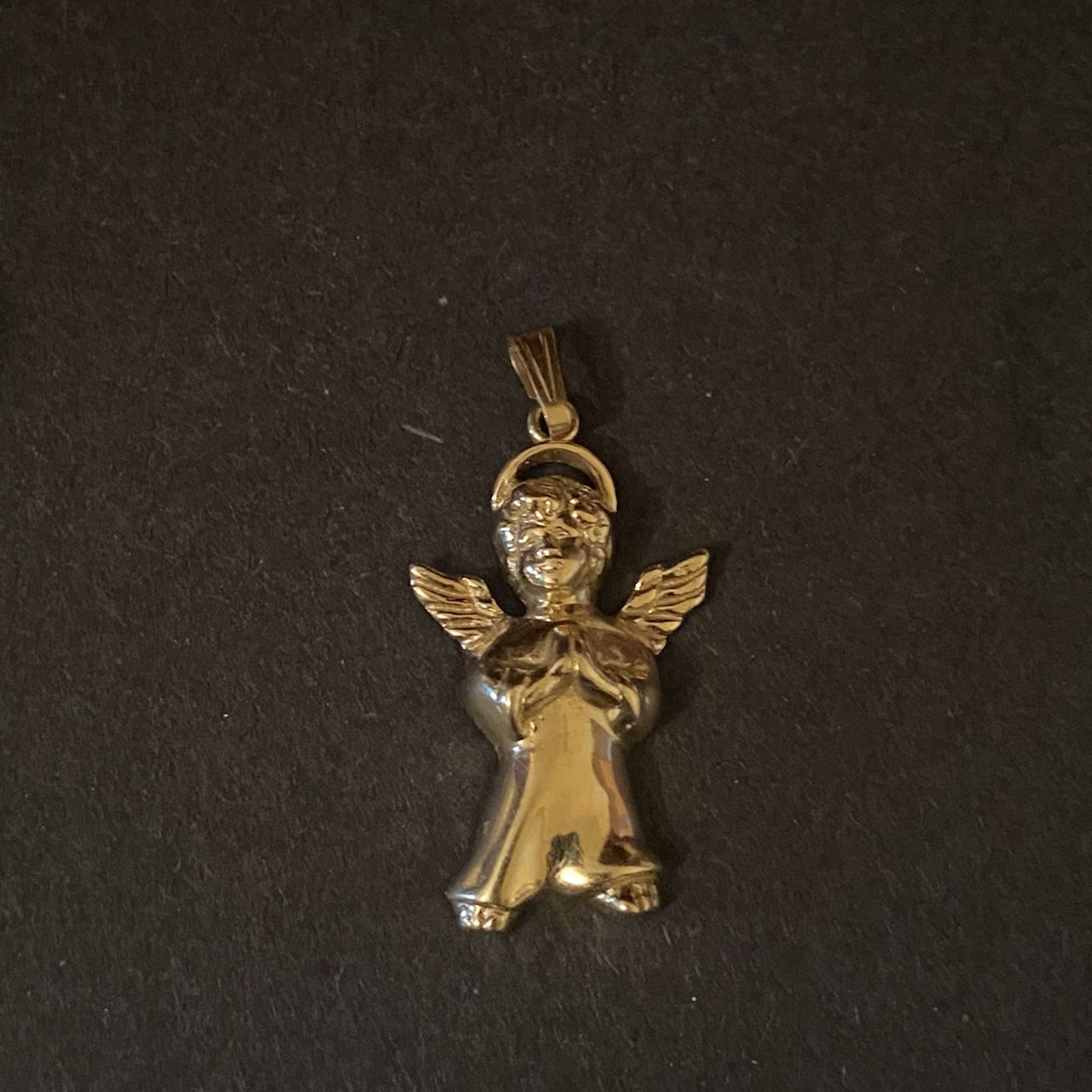 14k Gold Angel Pendant