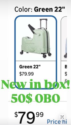 New / nueva color verde 22 pulgadas