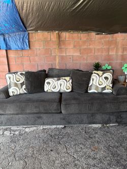 Dark Grey Pull Out Couch