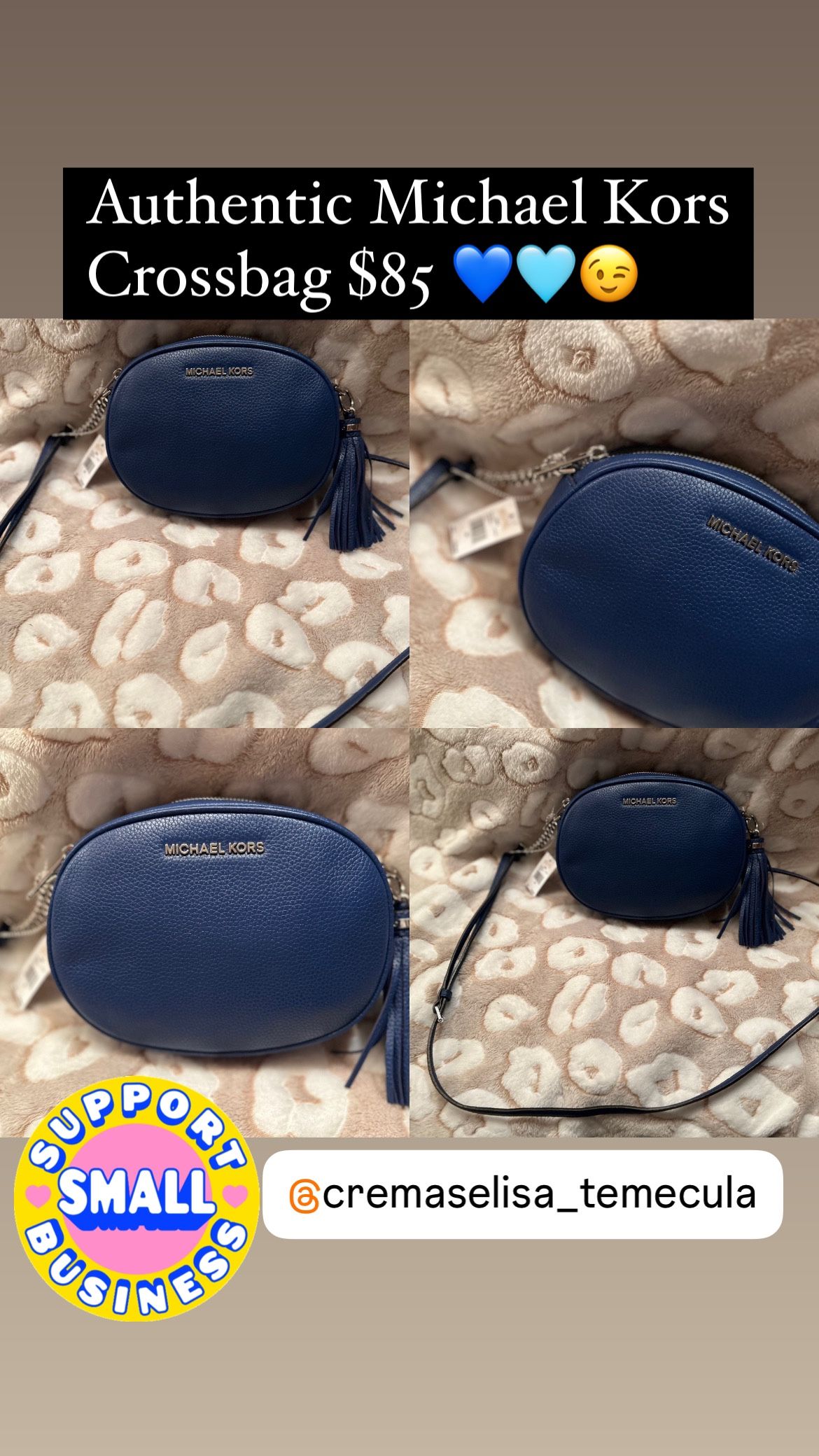 New Authentic Michael Kors Crossbag