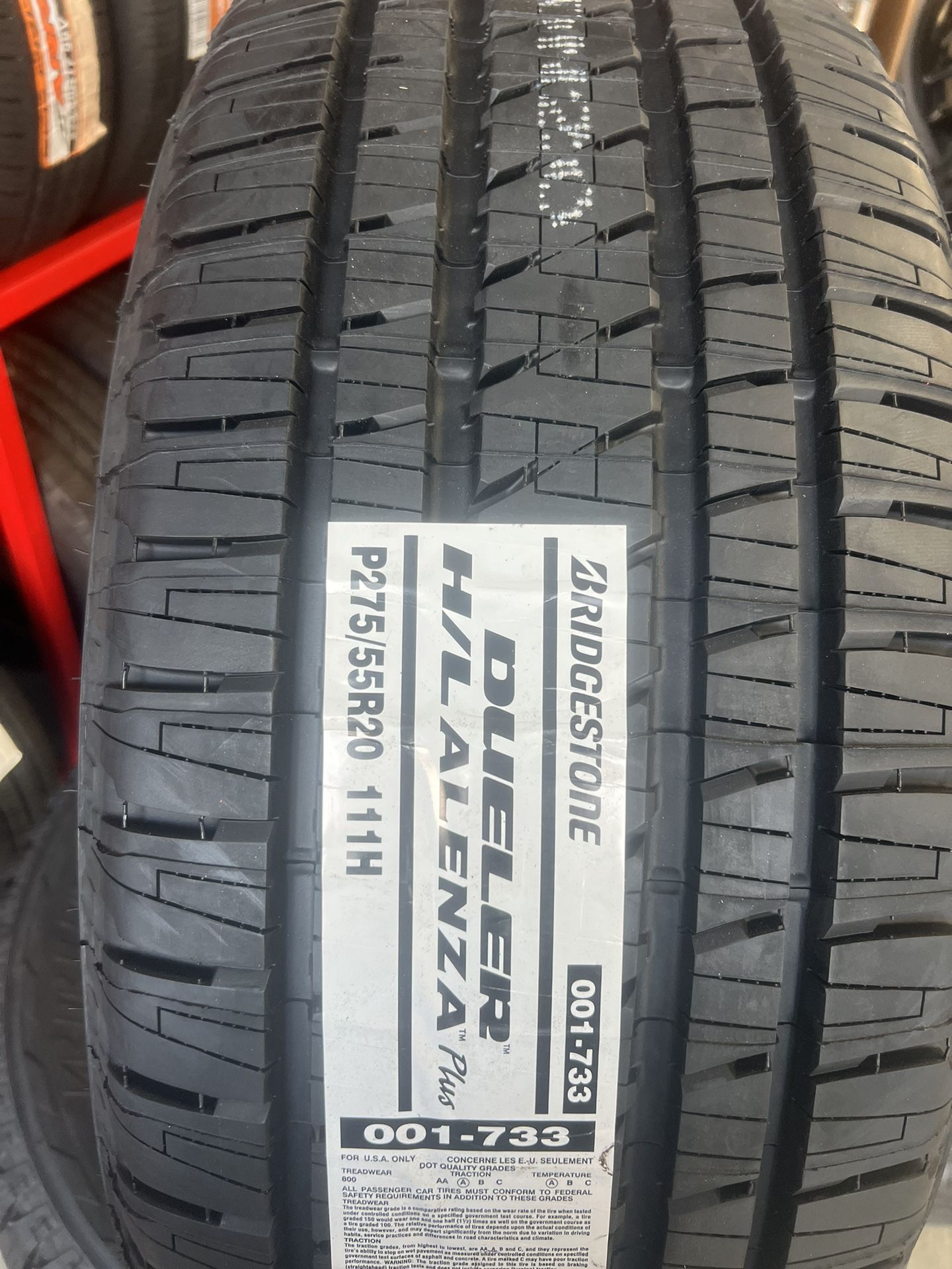 275 55 20 Bridgestone dueler Espesial de 4 llantas montadas y balansiadas 4 tires mounted and balance Bridgestone dueler H/L alenza 275-55-20 $660