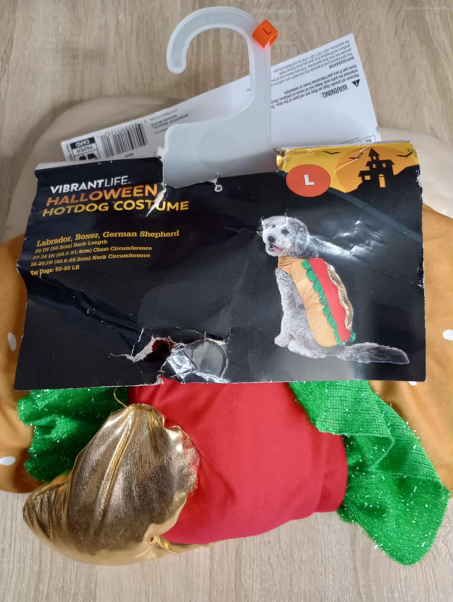 New Halloween Dog Hot Dog Costume Size (L) $5