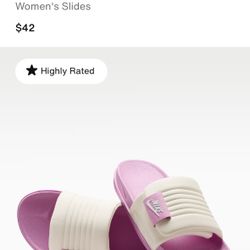 New Pink & White Slides