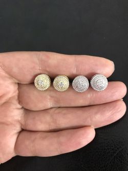 925 sterling silver earrings screw back.($23 a pair)