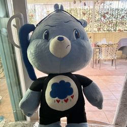 3ft Tall 2009  RARE LARGE NANCO PLUSH STUFFED GRUMPY SCUBA DIVER DIVING CARE BEAR!