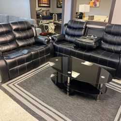 Genuine Leather Power Recliner Sectionals Whole Set In Stock 