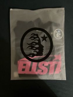 Hellstar Black/Pink Logo T-Shirt Size Small
