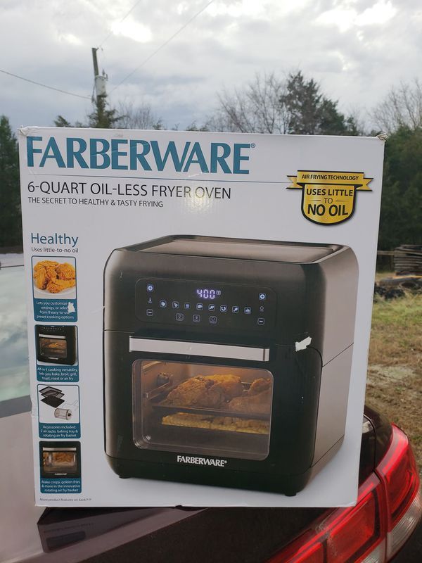 Farberware 6-Quart Digital XL Air Fryer Oven, Black 