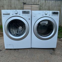 Washer And Electric220v Dryer lG 