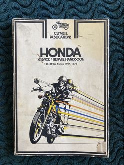 Service shop manual for honda 125 to 350 twins