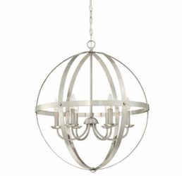 Westinghouse Stella Mira 6-Light Brushed Nickel Chandelier
