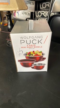 Wolfgang Puck 3-Piece Mini Prep Bowls with Lids