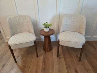 Gorgeous Upholstered Chair Set West Elm Dupe