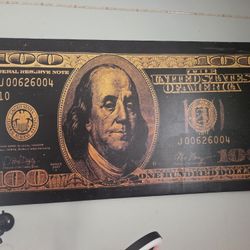 Pop ART 100 DOLLAR BILL 