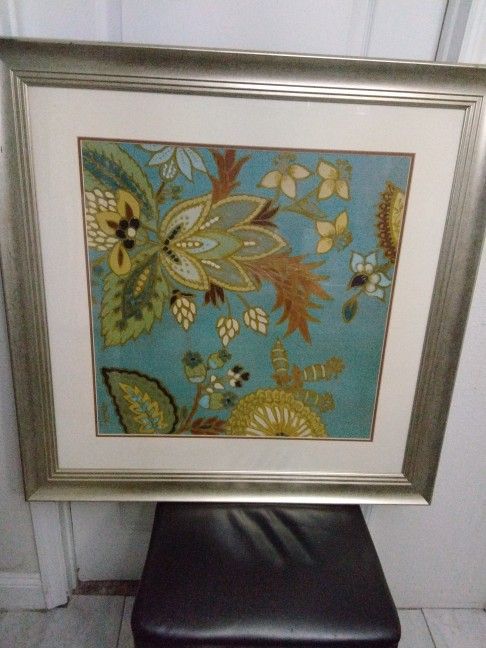 Beautiful Framed Floral Painting