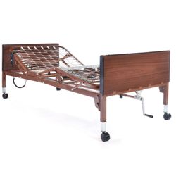 Twin Semi-Electric Bed, Mattress & Rails