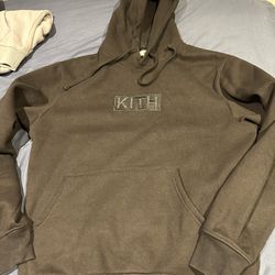 Kith Black Box Logo Hoodie - Size Medium