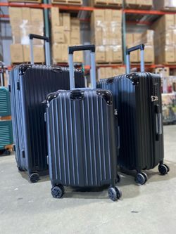New - Hardside Spinner 3-Piece Luggage Set (20” Carry-On, 24”&28” checked Luggage)