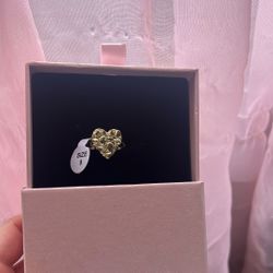 Gold Filled Heart Nugget Ring 