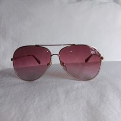 Nearly New Longchamp Aviator Gold Metal Frame Pink Rose Fading Lenses LO104S 770 61 12 135 #2