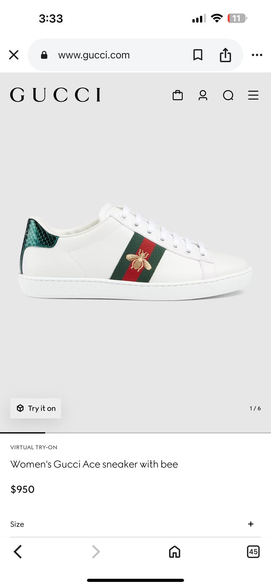 Gucci New Ace Bee Sneakers Women